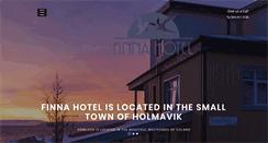 Desktop Screenshot of finnahotel.is