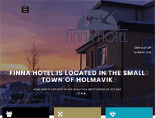 Tablet Screenshot of finnahotel.is